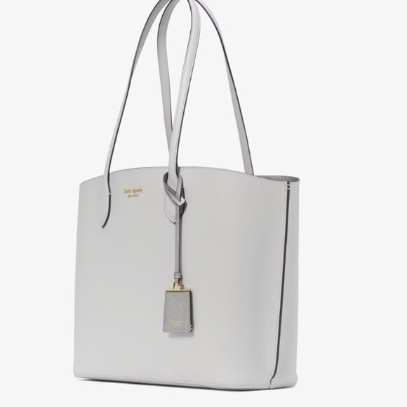 Kate Spade Large Suite Work Tote Crossgrain Leather - Stone Path Multi KF895 - Picture 3 of 6